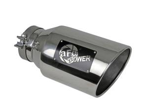 aFe Power Performance Parts & Installation | 1350 Offroad - aFe MACH Force-Xp 304 Stainless Steel Clamp-on Exhaust Tip Polished 5-in Inlet x 8-in Outlet x 15-in L - 49T50801-P15 - Image 1