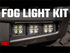 Rough Country Lift Kits & Suspension | 1350 Offroad - Rough Country LED Fog Light Kit, Black Series Lights with Amber DRL, Mounting Brackets, Wiring Harness - 51088 - Image 5