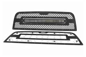 Rough Country Lift Kits & Suspension | 1350 Offroad - Rough Country Mesh Grille with LED, Unique Mesh Pattern, Corrosion Resistant Black Powdercoat - 70152 - Image 5