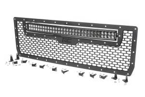 Rough Country Lift Kits & Suspension | 1350 Offroad - Rough Country Laser-Cut Mesh Replacement Grille, Brackets, Black Powdercoat - 70190 - Image 1