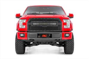 Rough Country Lift Kits & Suspension | 1350 Offroad - Rough Country Mesh Grille with LED, 30-in, Dual Row Black Series LED with Amber DRL - 70193BDA - Image 2
