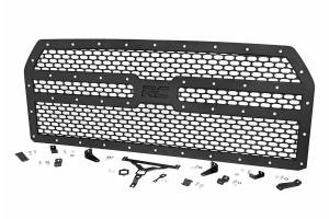 Rough Country Lift Kits & Suspension | 1350 Offroad - Rough Country Laser-Cut Mesh Replacement Grille, Black Powdercoat, Brackets - 70191 - Image 5