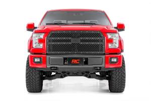 Rough Country Lift Kits & Suspension | 1350 Offroad - Rough Country Laser-Cut Mesh Replacement Grille, Black Powdercoat, Brackets - 70191 - Image 2