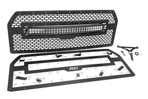 Rough Country Lift Kits & Suspension | 1350 Offroad - Rough Country Laser-Cut Mesh Replacement Grille, Brackets, Black Powdercoat - 70193 - Image 5