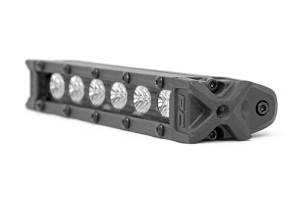 Rough Country Lift Kits & Suspension | 1350 Offroad - Rough Country Cree Black Series LED Light Bar, 6-in, Slim Line, 2400 Lumens, 30 Watts, [6] 5 Watt Cree LEDs - 70416ABL - Image 2