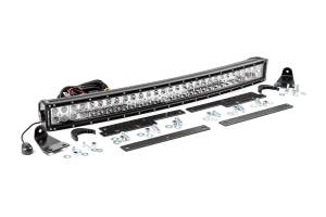 Rough Country Lift Kits & Suspension | 1350 Offroad - Rough Country Cree Chrome Series LED Light Bar, 30-in, Dual Row, 14400 Lumens, 180 Watts, Spot Beam - 70624 - Image 1