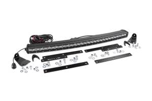 Rough Country Lift Kits & Suspension | 1350 Offroad - Rough Country Cree Chrome Series LED Light Bar, 30-in, Single Row, 12000 Lumens, 150 Watts, Spot Beam - 70625 - Image 1