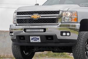 Rough Country Lift Kits & Suspension | 1350 Offroad - Rough Country LED Fog Light Kit, Black Series Lights with Amber DRL, [2] Fog Light Mounting Brackets - 70628DRLA - Image 2