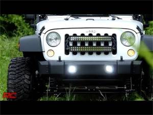 Rough Country Lift Kits & Suspension | 1350 Offroad - Rough Country Black Series LED Fog Light Kit, 2880 Lumens, 36 Watts, Spot Beam - 70630 - Image 2