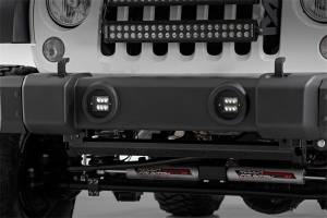 Rough Country Lift Kits & Suspension | 1350 Offroad - Rough Country Black Series LED Fog Light Kit, 2880 Lumens, 36 Watts, Spot Beam - 70630 - Image 3