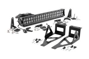 Rough Country Lift Kits & Suspension | 1350 Offroad - Rough Country Cree Black Series LED Light Bar, 20-in, Dual Row, 9600 Lumens, 120 Watts, Spot/Flood Beam - 70665 - Image 1