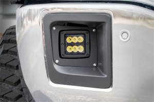Rough Country Lift Kits & Suspension | 1350 Offroad - Rough Country Black Series LED Fog Light Kit, 5760 Lumens, 72 Watts, Spot Beam - 70689 - Image 2