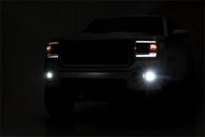 Rough Country Lift Kits & Suspension | 1350 Offroad - Rough Country Black Series LED Fog Light Kit, 5760 Lumens, 72 Watts, Spot Beam - 70689 - Image 3