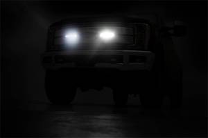 Rough Country Lift Kits & Suspension | 1350 Offroad - Rough Country Cree Black Series LED Light Bar, Two-8-in, 6400 Lumens, 80 Watts, Switch - 70697 - Image 3