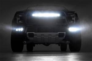 Rough Country Lift Kits & Suspension | 1350 Offroad - Rough Country Black Series LED Fog Light Kit, 8640 Lumens, 108 Watts, Spot Beams - 70700 - Image 4