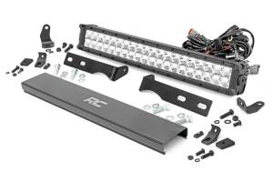 Rough Country Lift Kits & Suspension | 1350 Offroad - Rough Country Hidden Bumper Chrome Series LED Light Bar Kit, 20-in Dual Row Light Bar, 9600 Lumens, 120W - 70775 - Image 1