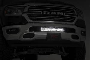 Rough Country Lift Kits & Suspension | 1350 Offroad - Rough Country Hidden Bumper Black Series LED Light Bar Kit, 20-in Dual Row Light Bar, 9600 Lumens, 120W - 70779 - Image 5