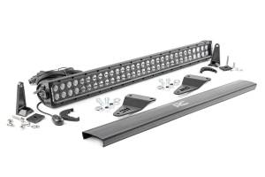 Rough Country Lift Kits & Suspension | 1350 Offroad - Rough Country Hidden Bumper Black Series LED Light Bar Kit, 30-in Dual Row Light Bar, 14400 Lumens, 180W - 70786 - Image 1