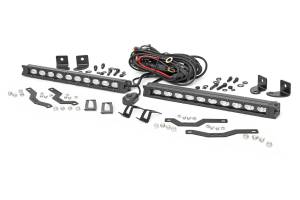 Rough Country Lift Kits & Suspension | 1350 Offroad - Rough Country LED Grille Kit, Dual 10-in, Black Series - 70808 - Image 1