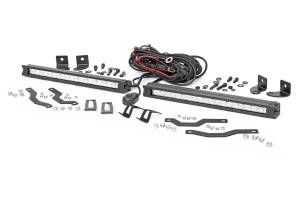 Rough Country Lift Kits & Suspension | 1350 Offroad - Rough Country LED Grille Kit, Dual 10-in, Chrome Series - 70809 - Image 1
