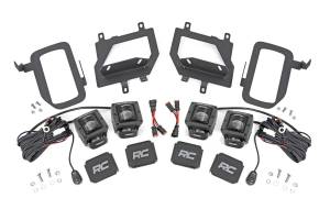 Rough Country Lift Kits & Suspension | 1350 Offroad - Rough Country Black Series LED Fog Light Kit, with SAE LED Fog Light - 70831 - Image 1