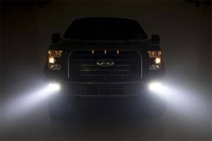 Rough Country Lift Kits & Suspension | 1350 Offroad - Rough Country Black Series LED Fog Light Kit, with SAE LED Fog Light - 70831 - Image 4