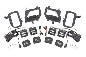 Rough Country Lift Kits & Suspension | 1350 Offroad - Rough Country Black Series LED Fog Light Kit, with Spot Beam - 70832 - Image 1