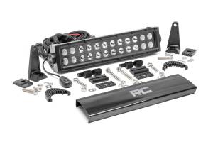 Rough Country Lift Kits & Suspension | 1350 Offroad - Rough Country Cree Black Series LED Light Bar, 12-in, Dual Row, 5760 Lumens, 72 Watts, Spot/Flood Beam - 70912BL - Image 1