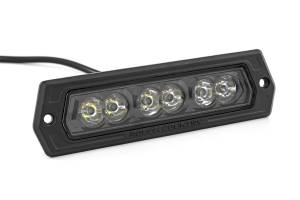 Rough Country Lift Kits & Suspension | 1350 Offroad - Rough Country Black Series LED Lights, 6-in, Flush Mount, Pair, Spot Beam, Wiring Harness, On/Off Switch - 70916BL - Image 2