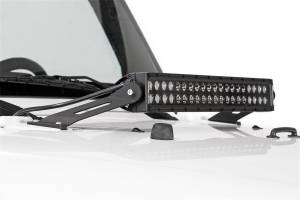 Rough Country Lift Kits & Suspension | 1350 Offroad - Rough Country Cree Black Series LED Light Bar, 20-in, Dual Row, 9600 Lumens, 120 Watts, Spot/Flood Beam - 70920BL - Image 4