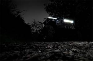Rough Country Lift Kits & Suspension | 1350 Offroad - Rough Country LED Light Bar, 20-in, Cree, Dual Row, Chrome Series, with Cool White DRL - 70920D - Image 2