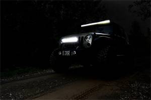 Rough Country Lift Kits & Suspension | 1350 Offroad - Rough Country Cree Chrome Series LED Light Bar, 20-in, Dual Row, with Amber DRL - 70920DA - Image 3