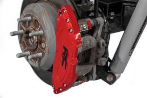 Rough Country Lift Kits & Suspension | 1350 Offroad - Rough Country Brake Caliper Covers, Rear, Red, 6061-T6 Aluminum - 711402 - Image 3