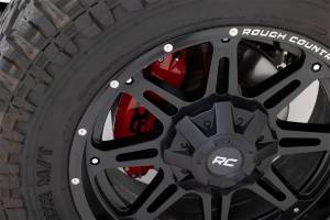Rough Country Lift Kits & Suspension | 1350 Offroad - Rough Country Brake Caliper Covers, Rear, Red, 6061-T6 Aluminum, Non-Sport [BR5 Brake Code] - 711422 - Image 2
