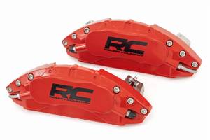 Rough Country Lift Kits & Suspension | 1350 Offroad - Rough Country Brake Caliper Covers, Rear, Red - 711472 - Image 1