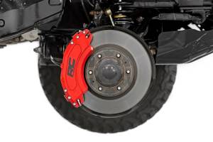 Rough Country Lift Kits & Suspension | 1350 Offroad - Rough Country Brake Caliper Covers, Rear, Red - 711472 - Image 3