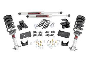 Rough Country Lift Kits & Suspension | 1350 Offroad - Rough Country Lowering Kit, 2-in Front, 4-in Rear Drop, M1 Monotube - 71640 - Image 1