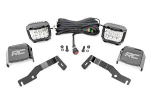 Rough Country Lift Kits & Suspension | 1350 Offroad - Rough Country LED Fog Light Kit, 3-in OSRAM, Ditch Mount, Wide - 72105 - Image 1