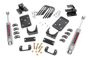 Rough Country Lift Kits & Suspension | 1350 Offroad - Rough Country Coil Spring Lowering Kit, 2-in Front & 4-in Rear Drop, Cam Plate, Spring Hanger Brkt - 72330 - Image 1
