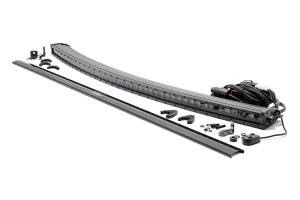Rough Country Lift Kits & Suspension | 1350 Offroad - Rough Country Cree Black Series LED Light Bar, 50-in, Single Row, Curved, 19200 Lumens, 240 Watts, Spot Beam - 72750BL - Image 1