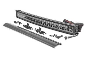 Rough Country Lift Kits & Suspension | 1350 Offroad - Rough Country Cree Black Series Curved LED Light Bar, 30-in Dual Row, 27000 Lumens, 300 Watts - 72930BD - Image 1