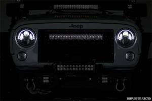 Rough Country Lift Kits & Suspension | 1350 Offroad - Rough Country Cree Black Series Curved LED Light Bar, 50-in, with Cool White DRL - 72950BD - Image 2