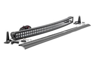 Rough Country Lift Kits & Suspension | 1350 Offroad - Rough Country Cree Black Series LED Light Bar, 40-in, Dual Row, Curved, 19020 Lumens, 240 Watts, Switch - 72940BL - Image 1