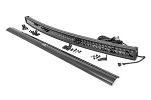 Rough Country Lift Kits & Suspension | 1350 Offroad - Rough Country Cree Black Series LED Light Bar, 54-in, Dual Row, Curved, 46800 Lumens, 520 Watts, Switch - 72954BD - Image 1