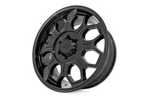 Rough Country Lift Kits & Suspension | 1350 Offroad - Rough Country Series 77 Wheel, One-Piece, Semi Gloss Black, 20x9-in, 6x5.5, 0mm Offset - 77200912 - Image 4