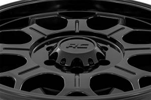 Rough Country Lift Kits & Suspension | 1350 Offroad - Rough Country Series 77 Wheel, One-Piece, Semi Gloss Black, 20x9-in, 6x135, 12mm Offset - 77201217 - Image 2