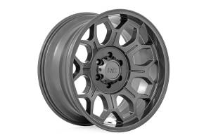 Rough Country Lift Kits & Suspension | 1350 Offroad - Rough Country Series 77 Wheel, One-Piece, Gunmetal Gray, 20x9-in, 6x5.5, +18mm Offset - 77201812G - Image 6