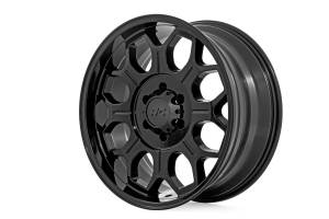Rough Country Lift Kits & Suspension | 1350 Offroad - Rough Country Series 77 Wheel, One-Piece, Semi Gloss Black, 20x10-in, 6x5.5, 25mm Offset - 77202512 - Image 1