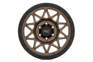 Rough Country Lift Kits & Suspension | 1350 Offroad - Rough Country Series 78 Wheel, Simulated Beadlock, Bronze/Black, 17x8.5-in, 5x5, 0mm Offset - 78170918 - Image 2
