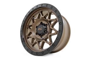 Rough Country Lift Kits & Suspension | 1350 Offroad - Rough Country Series 78 Wheel, Simulated Beadlock, Bronze/Black, 17x8.5-in, 5x5, 0mm Offset - 78170918 - Image 3